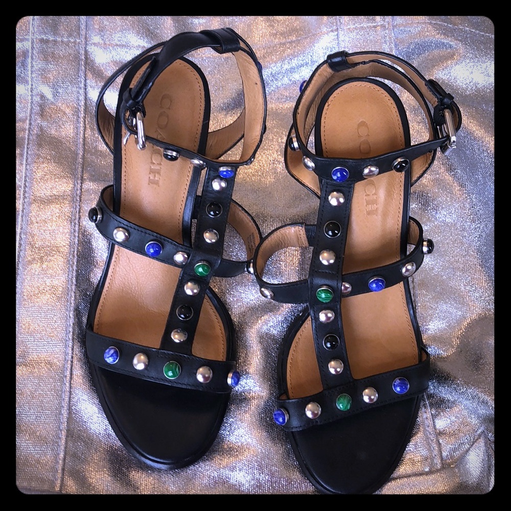 Coach heeled sandals